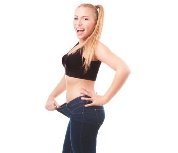 woman amazed by fat reduction procedure effects